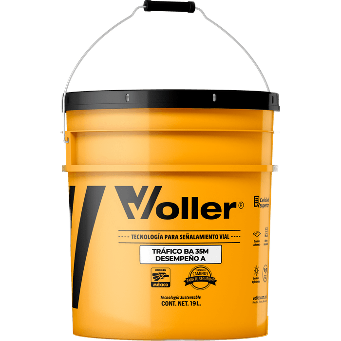 Pintura para Tráfico Base Agua Doble Espesor 35M Voller